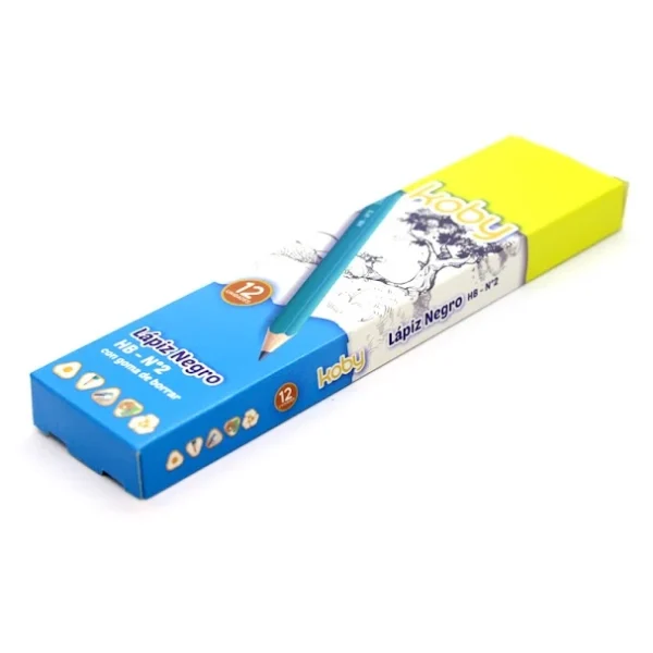 LAPIZ NEGRO KOBY C/GOMA HB-N°2