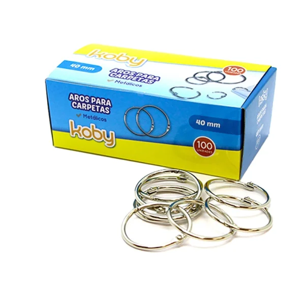 AROS DE CARPETA 40MM X 1 KOBY