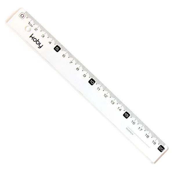 REGLA 20CM KOBY CRISTAL H20-22 ECO