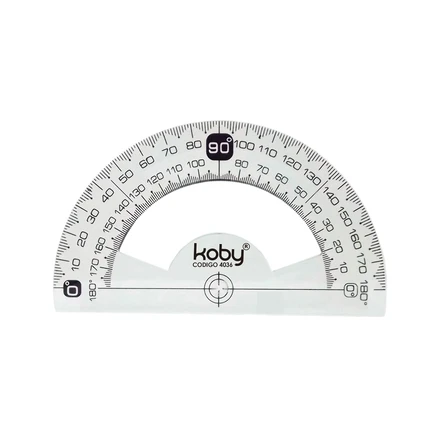 TRANSPORTADOR 10CMTS 180° KOBY