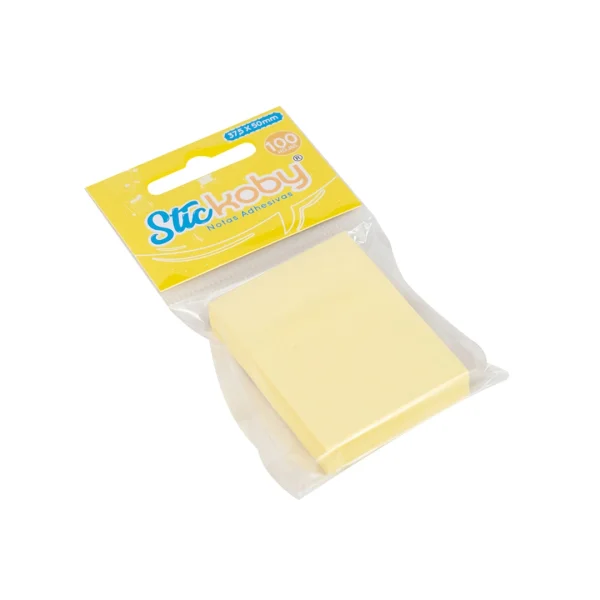 TACO AUTOADH. KOBY 37.5X50 100H AMARIL PASTEL