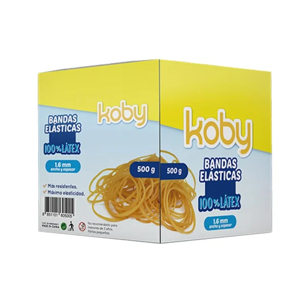 BANDA ELASTICA X 500G 100% LATEX KOBY