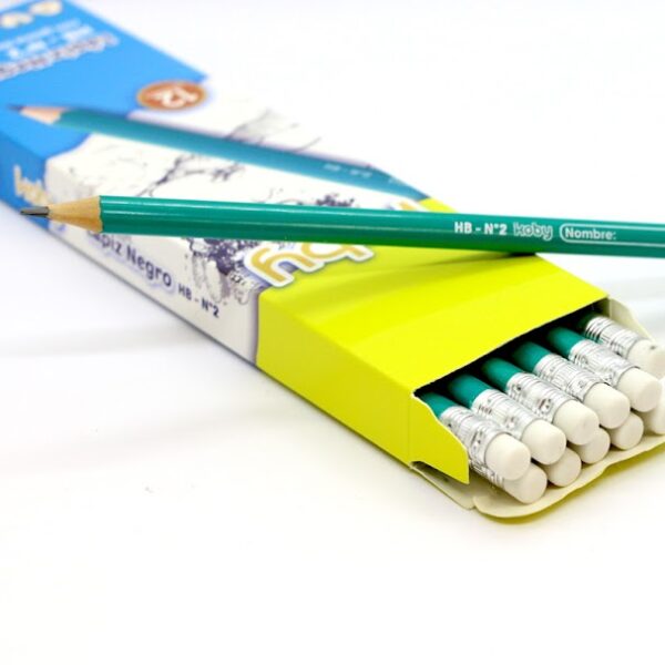 LAPIZ NEGRO X1UN KOBY C/GOMA HB-N?2