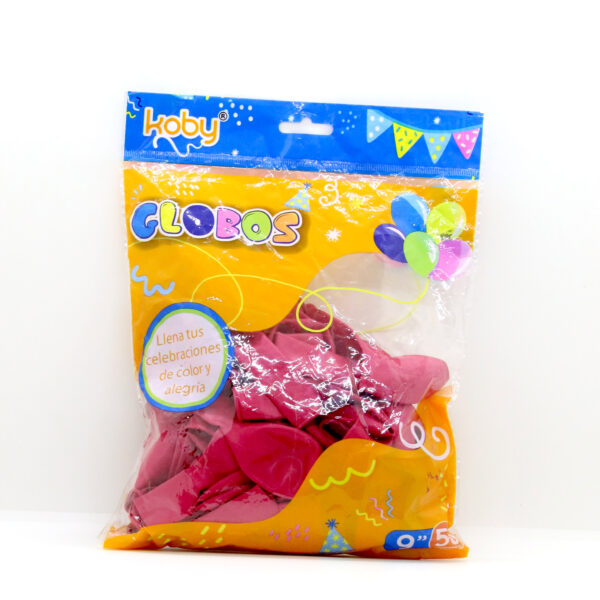 GLOBO COLOR LISO KOBY/VS X 50 ROJO N?90