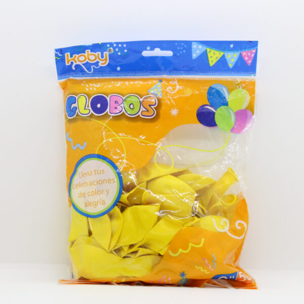 GLOBO COLOR LISO KOBY/VS X 50 AMARILLO N?90