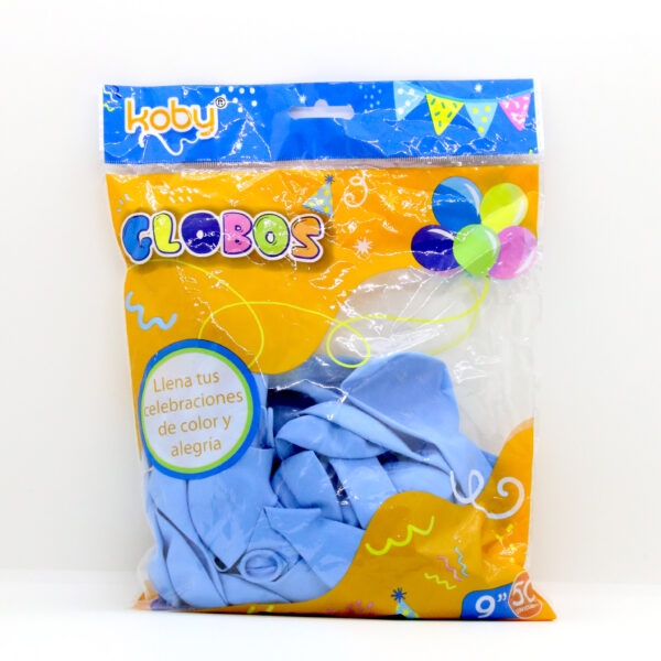 GLOBO COLOR LISO KOBY/VS X 50 CELESTE N?90