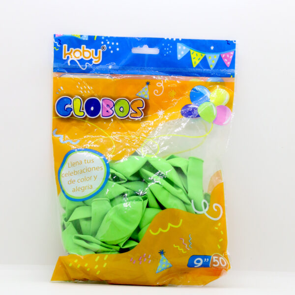 GLOBO COLOR LISO KOBY/VS X 50 VERDE N?90