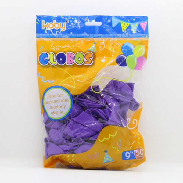 GLOBO COLOR LISO KOBY/VS X 50 LILA N?90