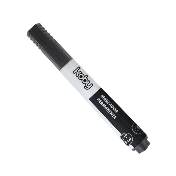 MARCADOR KOBY PERM NEGRA REDONDA