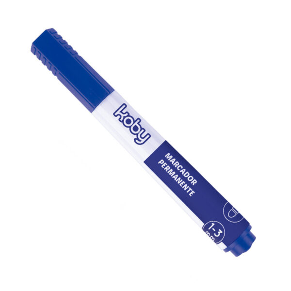MARCADOR KOBY PERM AZUL REDONDA