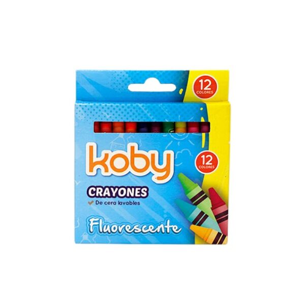 CRAYONES X 12 KOBY FLUO