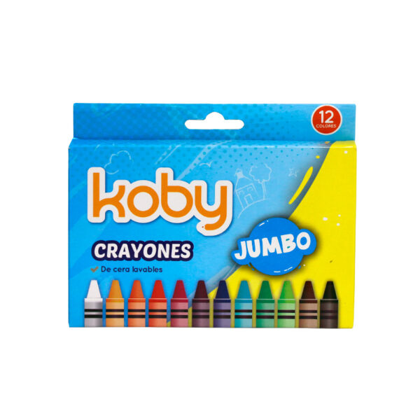 CRAYONES X 12 KOBY JUMBO