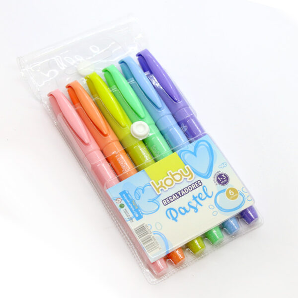 RESALTADOR KOBY X6 REDONDO PASTEL