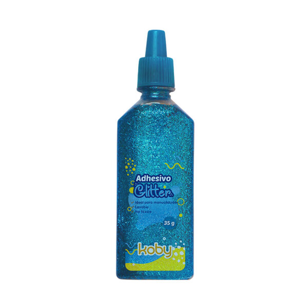 ADHESIVO C/BRILLO KOBY 35GR TURQUESA