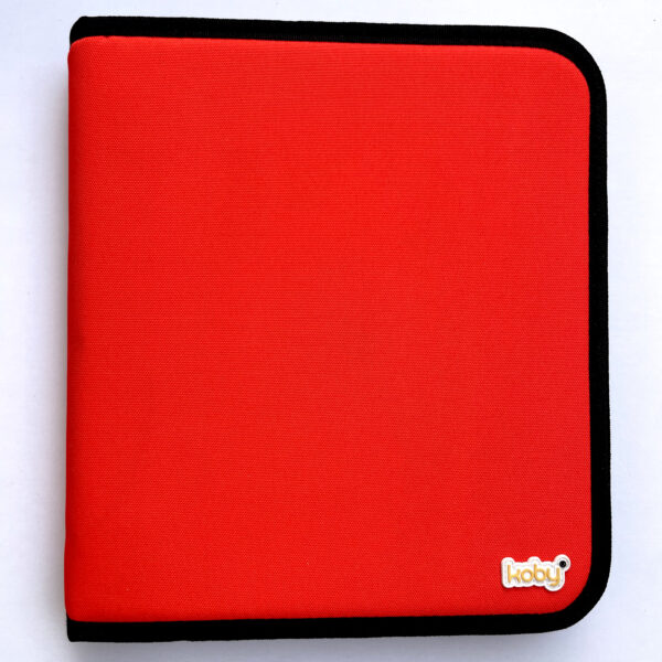 CARPETA 3X40 CIERRE KOBY LISO ROJO 5710