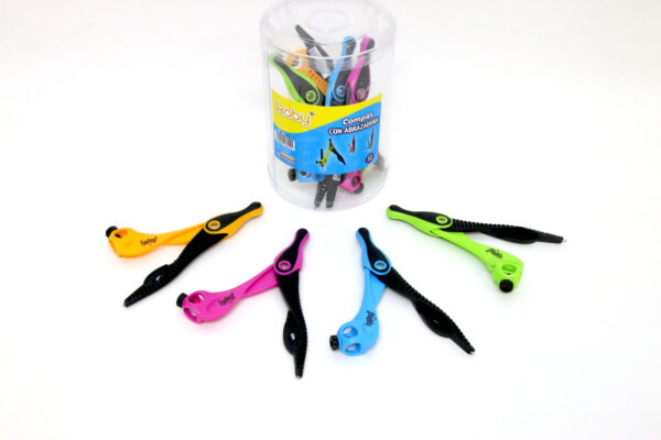 COMPAS PLASTICO KOBY C/ABRAZADERA S60001