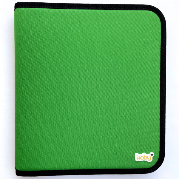 CARPETA 3X40 CIERRE KOBY LISA VERDE 8