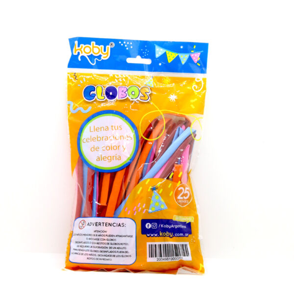 GLOBO LARGO KOBY X25 SURTIDO