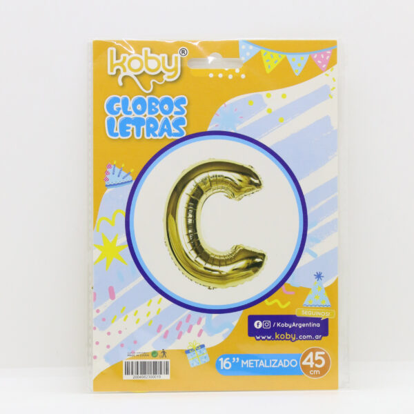GLOBO LETRA ORO KOBY “C”