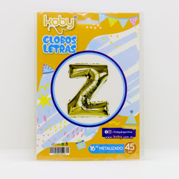 GLOBO LETRA ORO KOBY “Z”