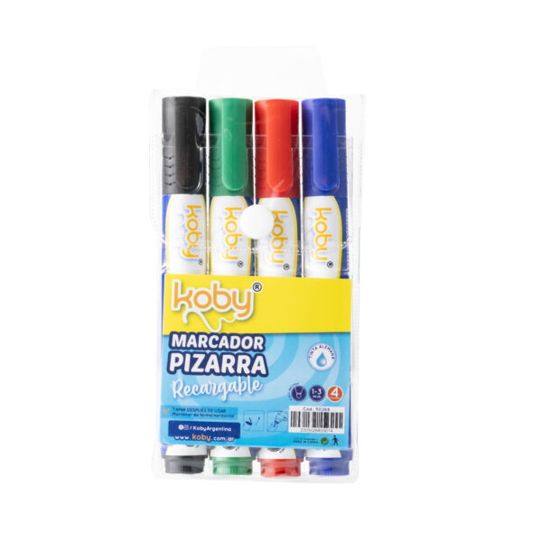 MARCADOR KOBY X4 PIZARRA RECARGABLE