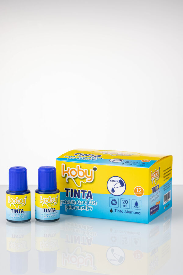 TINTA KOBY MARCADOR AZUL 20ML PIZARRA