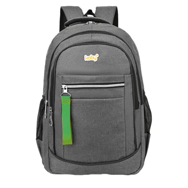 MOCHILA 18″ KOBY GRIS   LLAVERO FLUO 87107#
