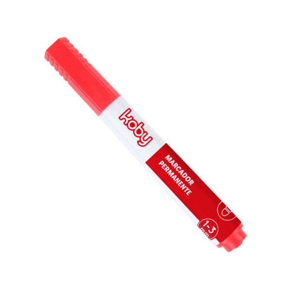 MARCADOR KOBY PERM ROJO REDONDA