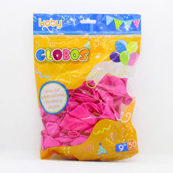 GLOBO COLOR LISO KOBY/VS X 50 FUCSIA Nº90