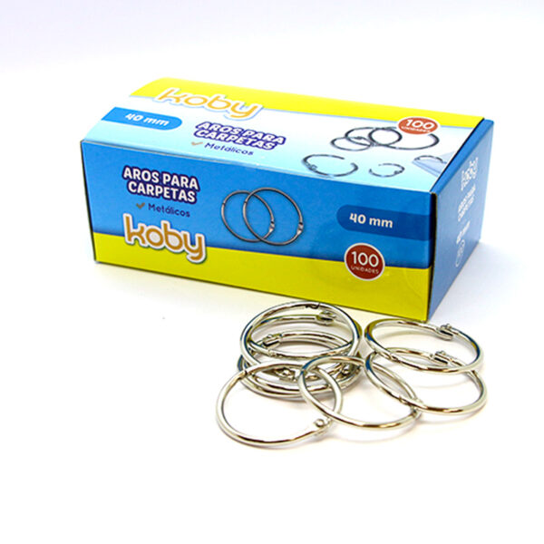 AROS DE CARPETA 40MM X 1 KOBY