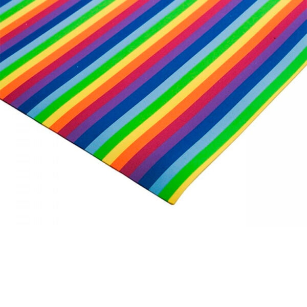 GOMA EVA  60X45 FANTASIA RAYADAS ARCOIRIS