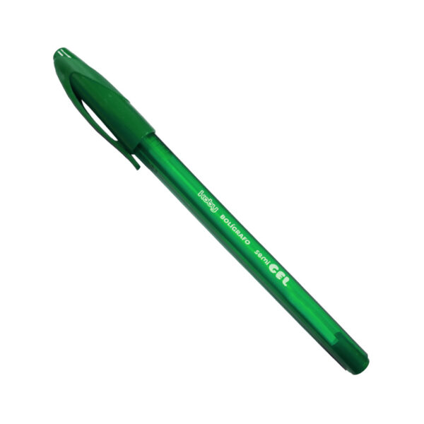 BOLIGRAFO KOBY TRIANGULAR SEMI GEL VERDE 1.0M