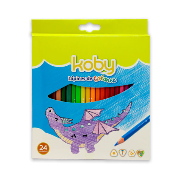 LAPIZ COLOR KOBY LARGO X24