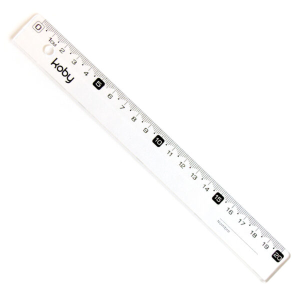 REGLA  20CM  KOBY CRISTAL  H20-22  ECO