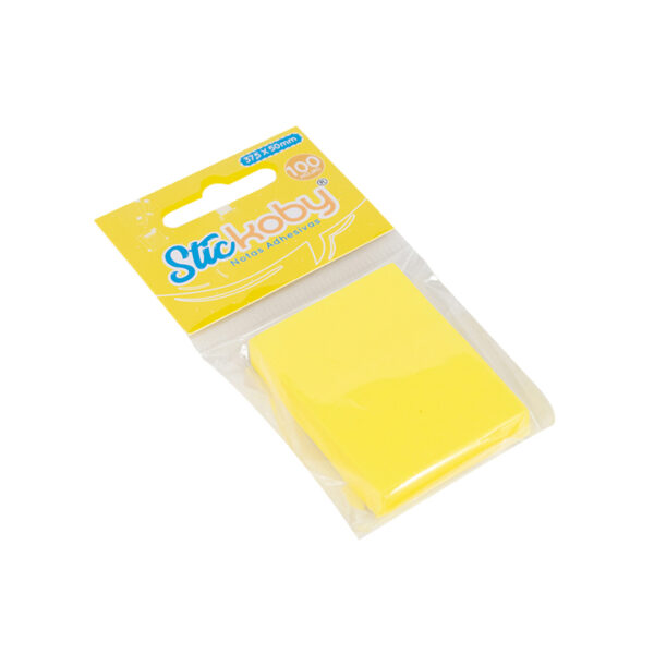 TACO AUTOADH. KOBY 37.5X50 100H AMARILLO Y01