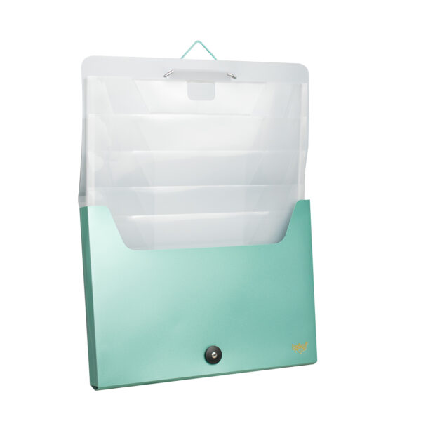 CLASIFICADOR EXTENS. 5 DIV A4 KOBY VERDE META