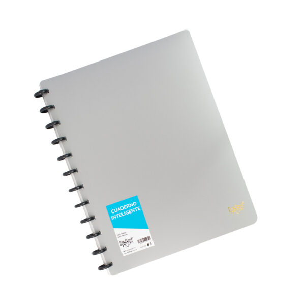 CUADER. INTELIGENTE A4 KOBY C20 FOLIOS GRIS M