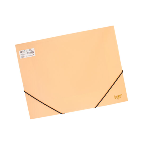 CARPETA C/ELASTICO PP A4 KOBY DURAZNO PASTEL