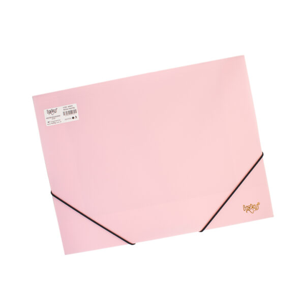 CARPETA C/ELASTICO PP A4 KOBY ROSA PASTEL