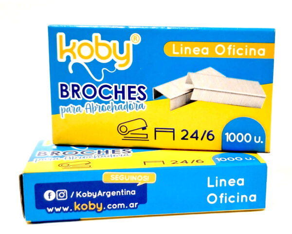 BROCHE ABROCHADORA KOBY 24/6 X 1000
