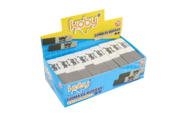 GOMA BORRAR KOBY 3036 GRIS BLANCO