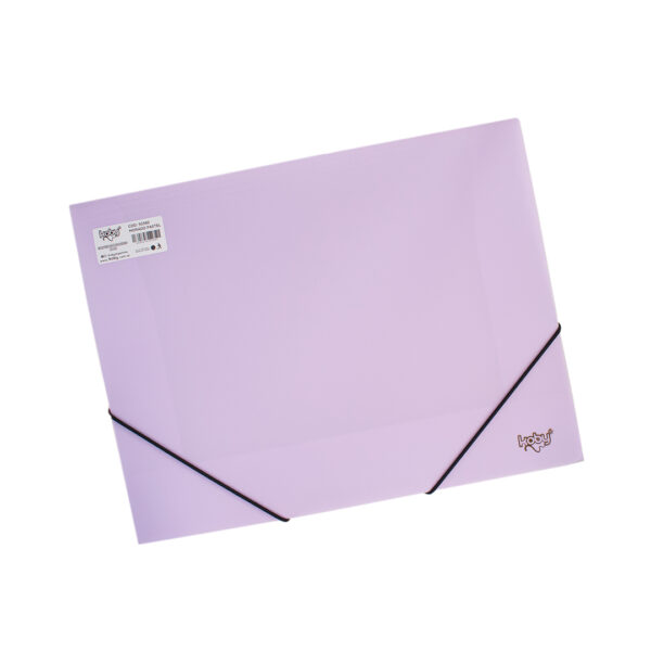 CARPETA C/ELASTICO PP A4 KOBY LILA PASTEL