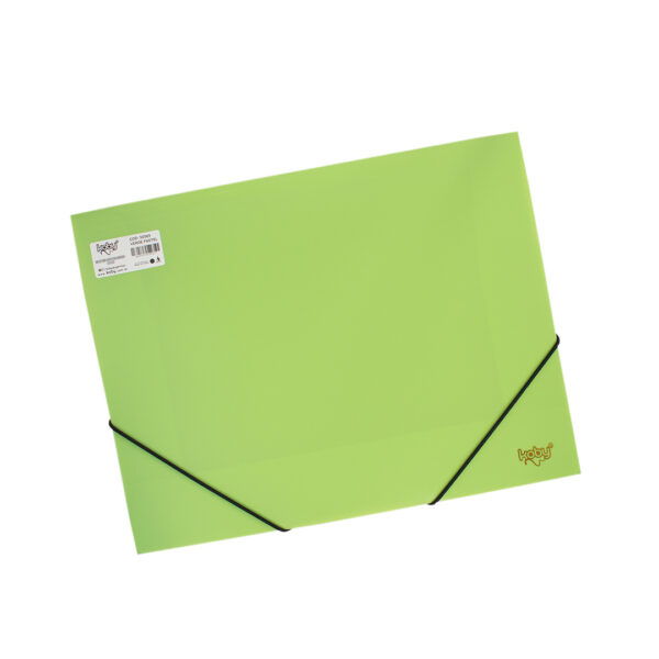 CARPETA C/ELASTICO PP A4 KOBY VERDE PASTEL