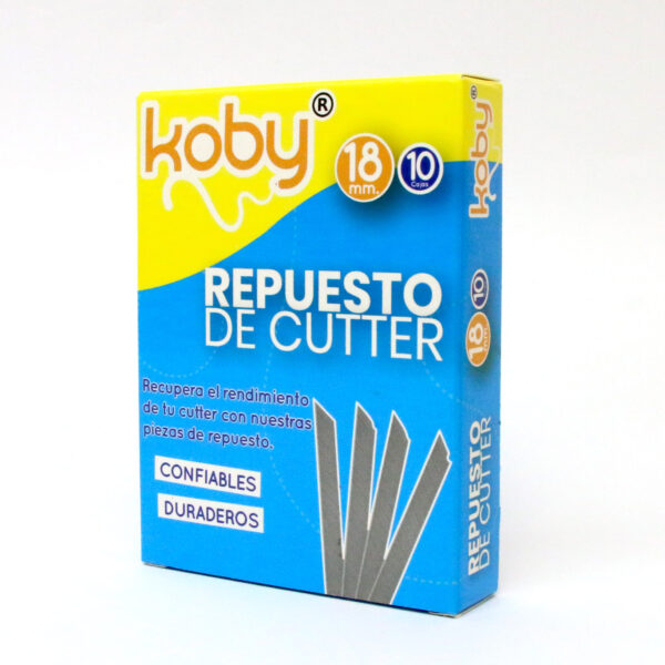 REPUESTO CUTTER ANCHO X 10 KOBY VS MARCAS